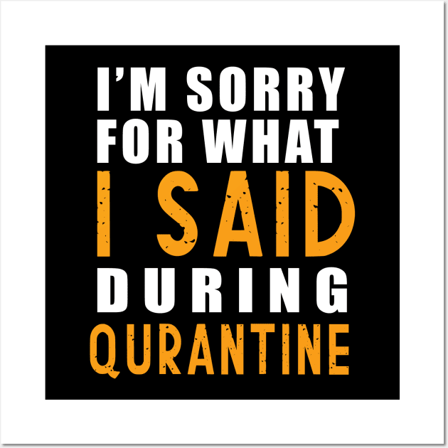 Social distancing - funny sayings during quarantine gift Wall Art by Flipodesigner